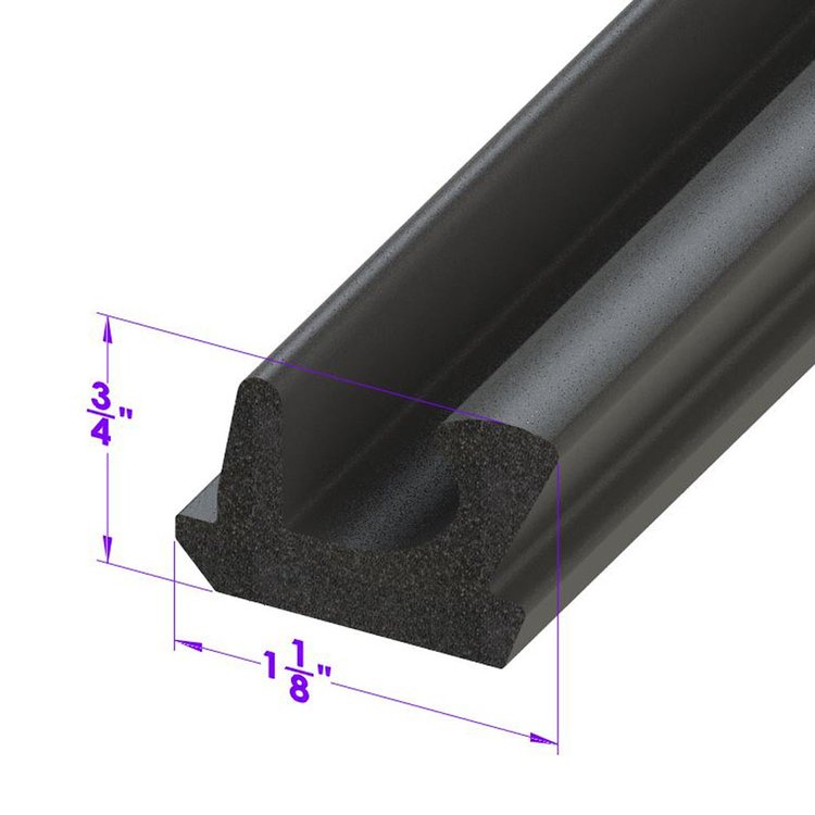 LP 110-MC Roof Rail Seal, Front, For 2-Door Hardtops
