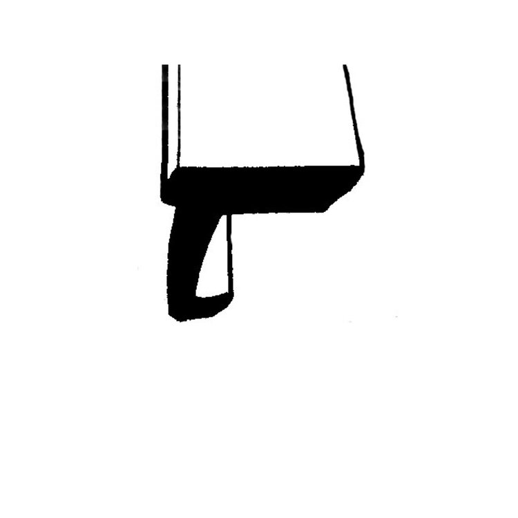 LP 12-C Roof Rail Seal, For Convertibles, Fits In Metal Retainer