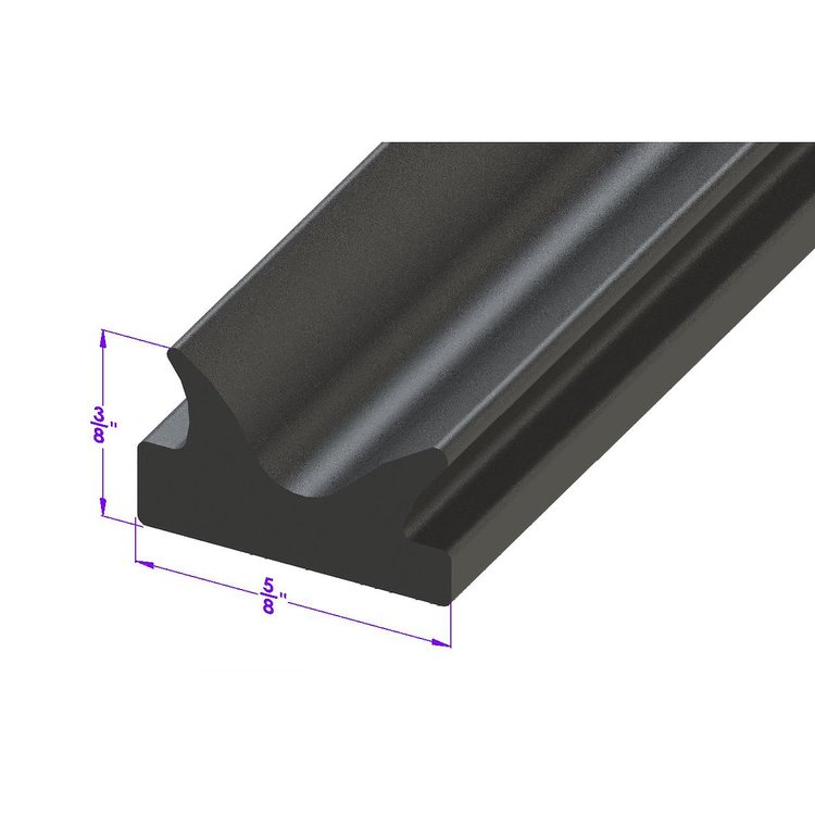 LP 14-J/FT All Rubber Hoodlace, Sold By The Foot