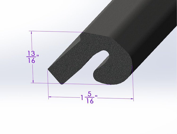 LP 14-S Hood Surround Seal, Sold By The Foot