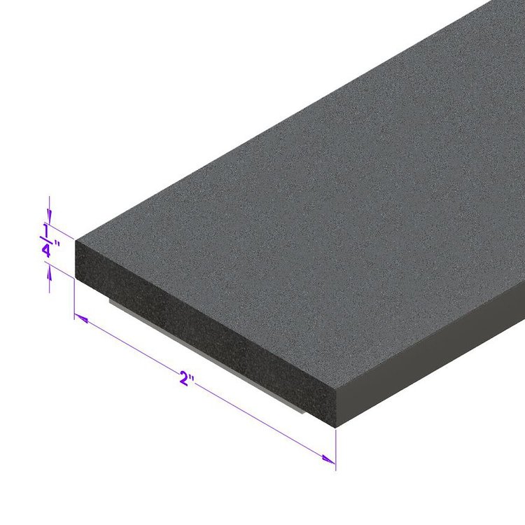 LP 20025 Camper Top Seal, 2 in. Wide x 3/16 in. Thick, Sold By The Foot