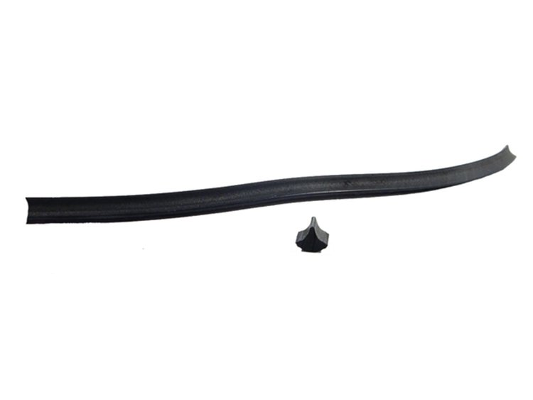 LP 3 Lock Strip, Black Rubber, .219 in., Sold By The Foot