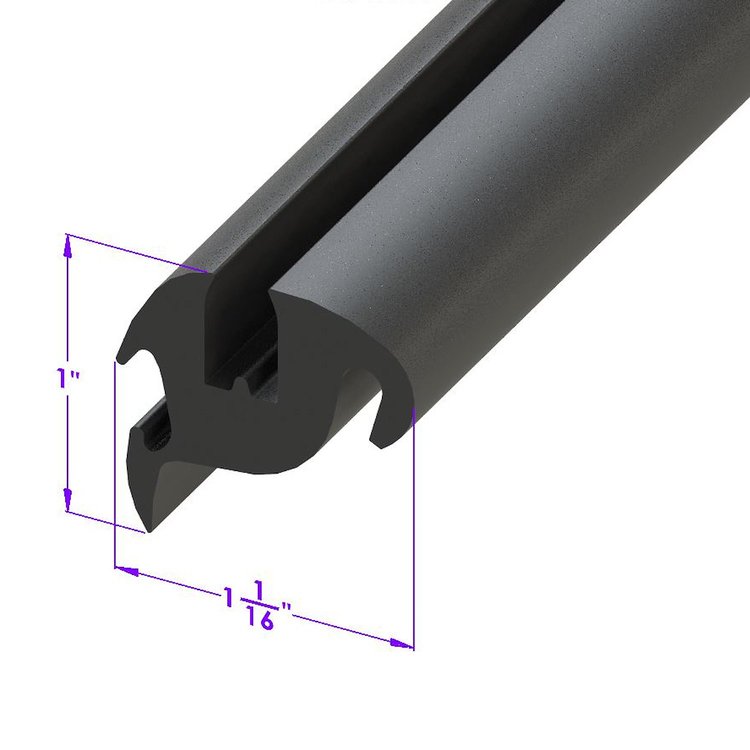 LP 301-C/FT Windshield Gasket With Chrome Lockstrip, Sold By The Foot
