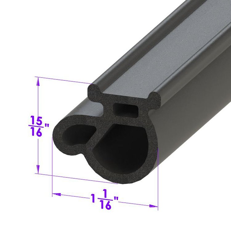 LP 48-D Half Steel Front Door Seal, Sold By The Foot
