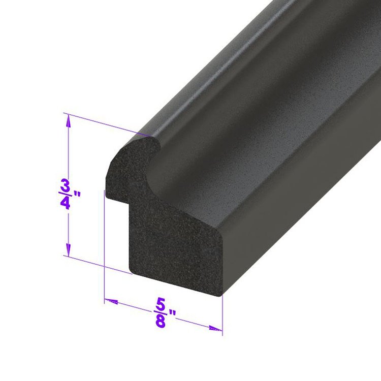 LP 50-B Trunk Seal, For Cars With Narrow Gutters, Sponge Rubber