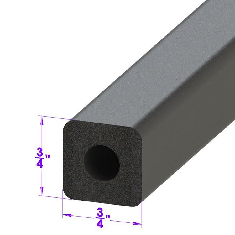 LP 80-N Square Shaped Extrusion, 3/4 in. Square, Sold By The Foot