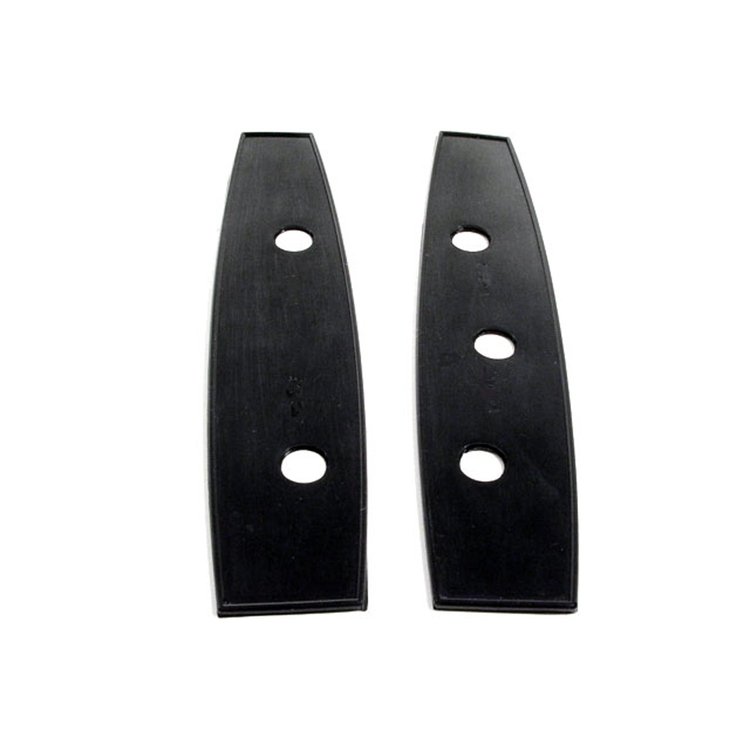 Mirror Mounting Pads. Left side + remote 3-holes . 6-9/16 In. long X 1-7/16 In. wide. Pair. L&R MIRR