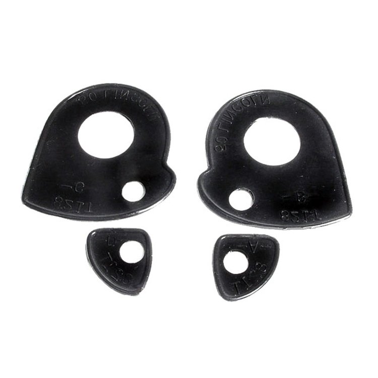 MP 821-T Door Handle Pads, 3-1/8 in. Long & 1-1/4 in. Long, Set R&L