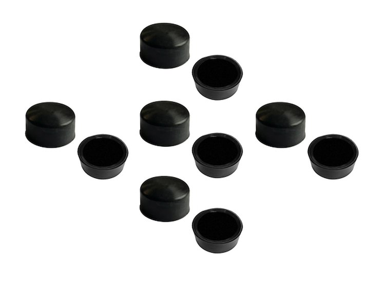 NC 12-A Cap-Screw Cover .68 in. (11.3Mm) x .5 in. (12.7Mm), 10-Pc Set