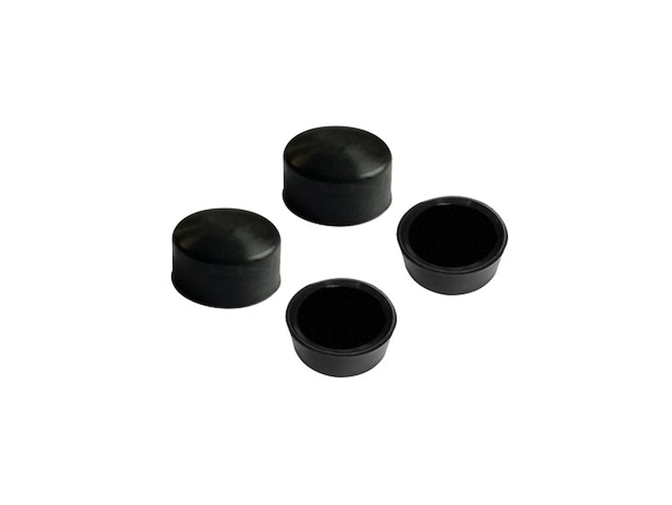 NC 15 Nut Cover .58 in. (14.7Mm) He x x .3 in. (7.6Mm) Blackout, Heat-Proof Silicone 4-Pc Set