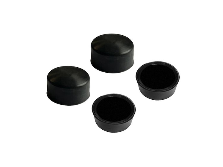 NC 18 Nut Cover .68 in. (17.3Mm) He x x .39 in. (9.9Mm) Blackout, Heat-Proof Silicone, 4-Pc S