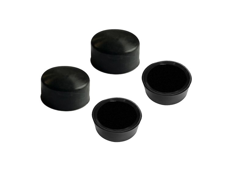 NC 20 Nut Cover .76 in. (19.3Mm) He x x .43 in. (10.9Mm)Blackout, Heat-Proof Silicone, 4 Pc