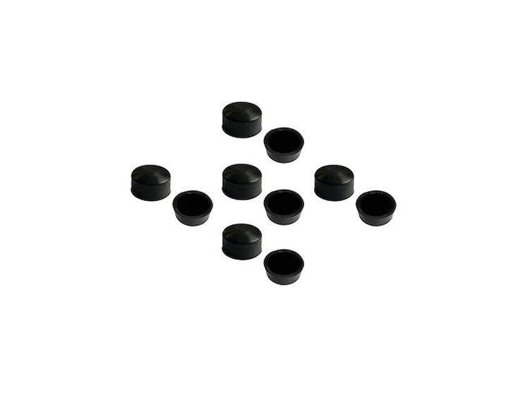 NC 7 Cap-Screw Cover .43 in. (10.9Mm) x .3 in. (7.6Mm), Heat-Proof Silicone, 10-Pc Set