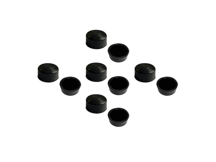 NC 9 Cap-Screw Cover .56 in. (14.2Mm) x .39 in. (9.9Mm), Heat-Proof Silicone, 10-Pc Set