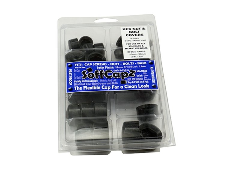 NCK 34-N He x -Nut And He x -Bolt Covers Kit, Heat-Proof Silicone