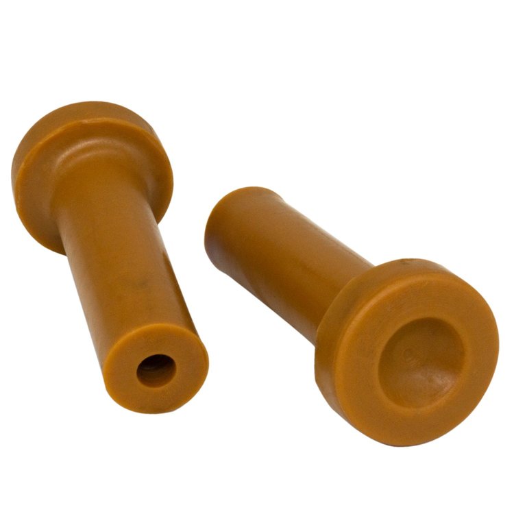 RP 306-D Door Lock Knob, 1-1/2 in. High, Made Of Beige Rubber, Each