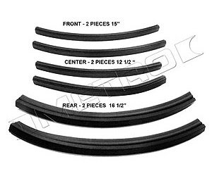 Roof Rail Seals 1963-66 Dodge Dart/Plymouth Valiant