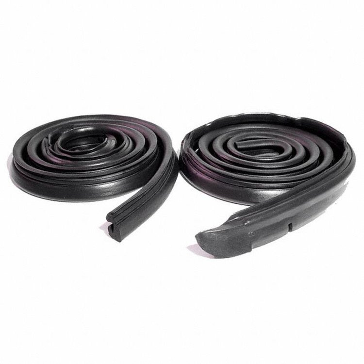 Molded Roof Rail Seals for 2-Door Hardtop without Post. Pair. R&L. ROOF RAIL SEAL 68-70 MOPAR B BODY 2 DOOR HARDTOP NO POST