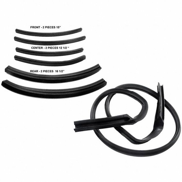 Convertible Top Seals. 7-Piece Set CONVERTIBLE TOP SEAL SET 63-66 MOPAR A BODY CONVERTIBLE SET OF 7