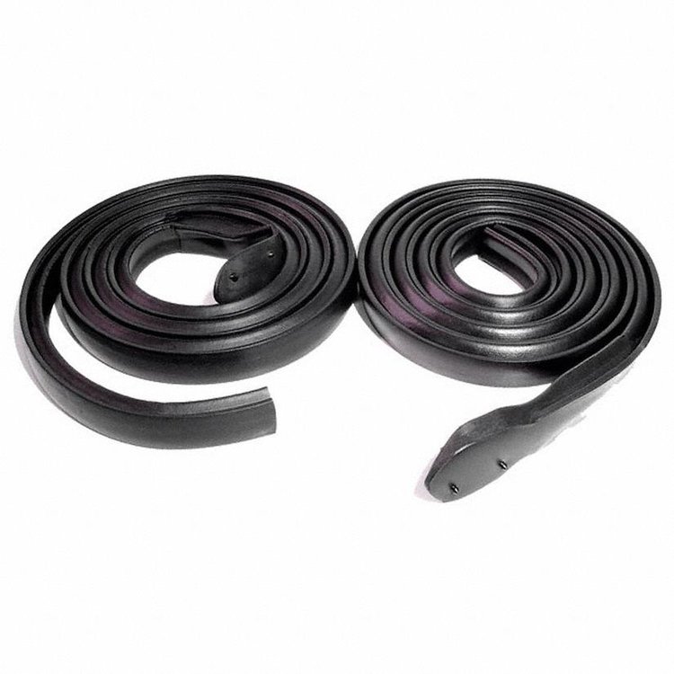 Molded Roof Rail Seals for 2-Door Hardtop. Made with molded ends. 73-5/8 In. long. Pair. R&L. ROOF RAIL SEAL RIVIERA 71-73