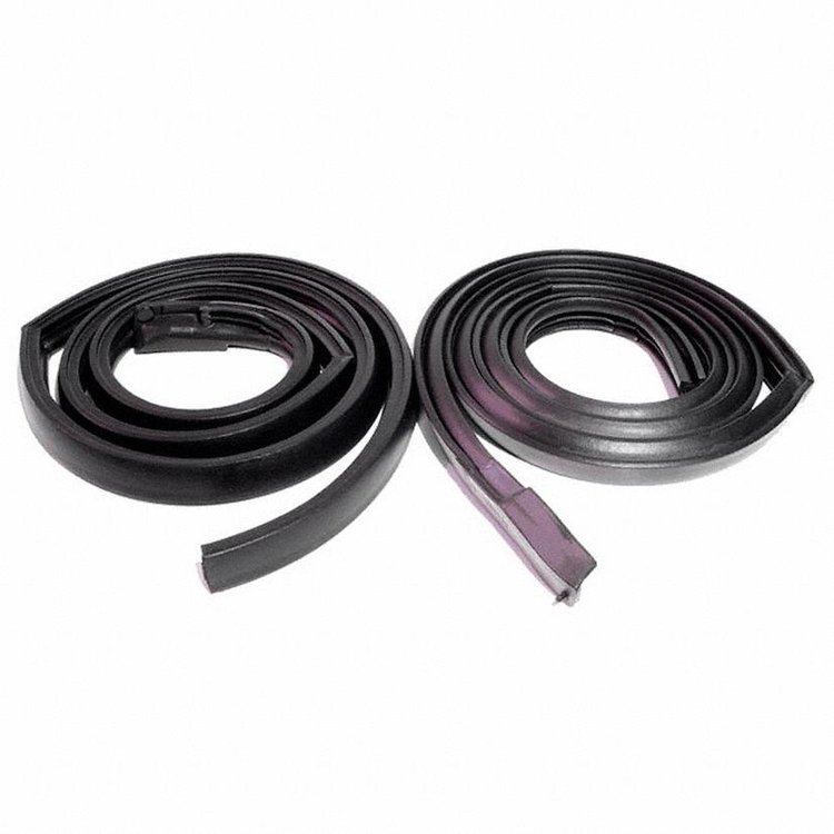 Molded Roof Rail Seals for 2-Door Hardtop Only. Made with molded ends and corner splices. Pair. R&L.