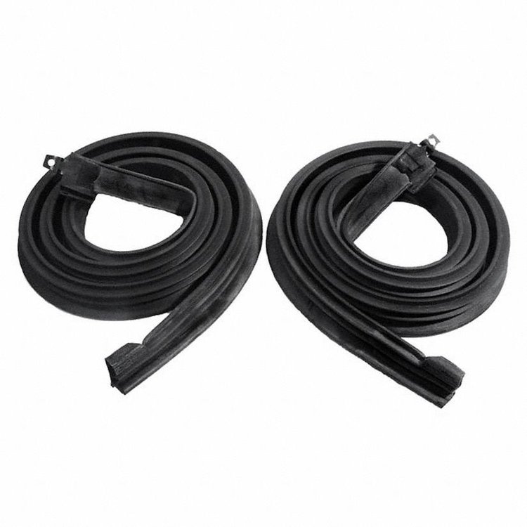 Molded Roof Rail Seals for 2-Door Hardtop. 69-1/2 In. Long. Pair. R&L. ROOF RAIL SEAL 67-68 FORD MUSTANG 2 DOOR HARDTOP PAIR