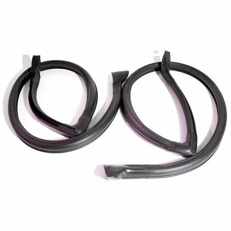 Roof Rail Seals with Molded Ends. For 2-door hardtop. Pair. R&L. ROOF RAIL SEAL 82-92 GM F BODY 2 DR HT CAMARO FIREBIRD PAIR