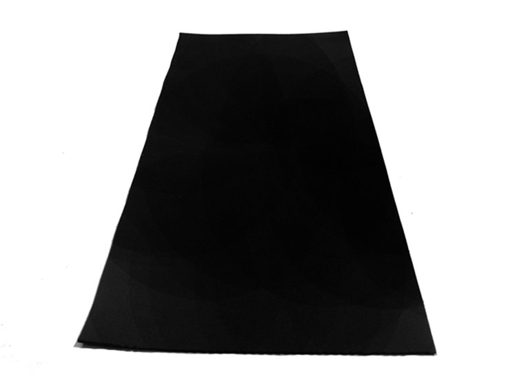 S 16-0514 Solid Rubber Sheet, 5 in. Wide x 14 in. Long x 1/16 in. Thick