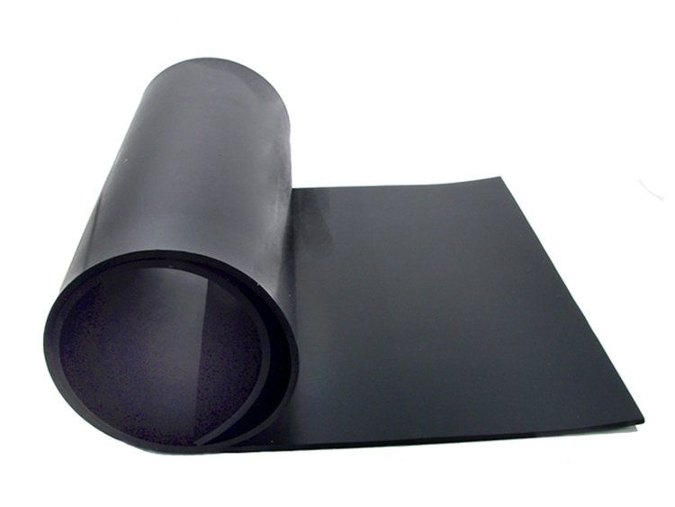 S 18-1028 Solid Rubber Sheet, 10 in. Wide x 28 in. Long x 1/8 in. Thick