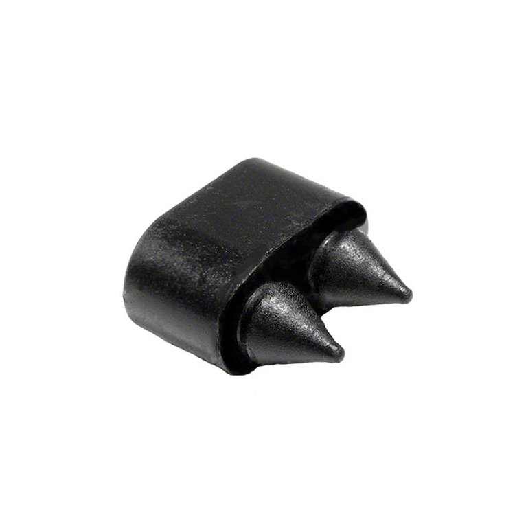 Door Bumper. Made with twin retainers. 3/4 In. high X 1/2 In. wide X 15/16 In. long. Each. DOOR BUMP