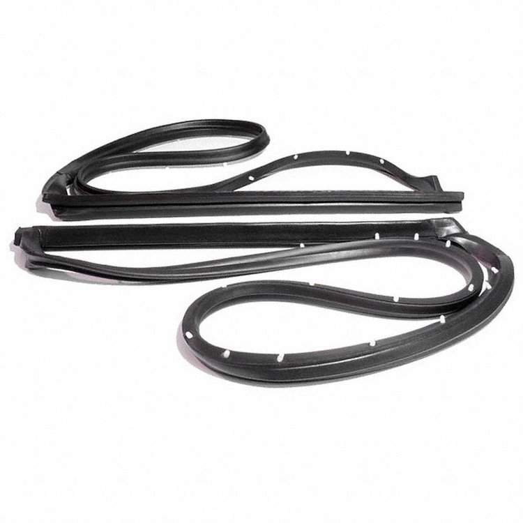 T-Top Seals. Includes molded corners and steel core across window side. For late 77 models. Pair. R&