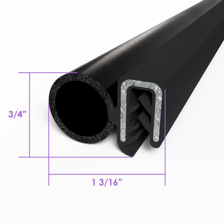 TS 2-C Press-On Trim Seal, All Rubber