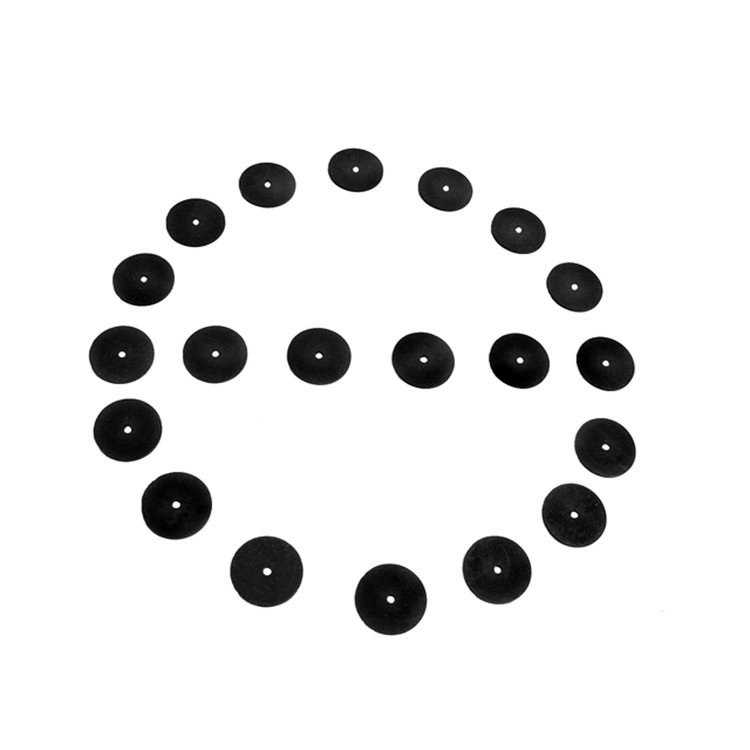 UW 13 Flat Rubber Washers, 1/8 in. I.D., 1 in. O.D., 1/16 in. Thick