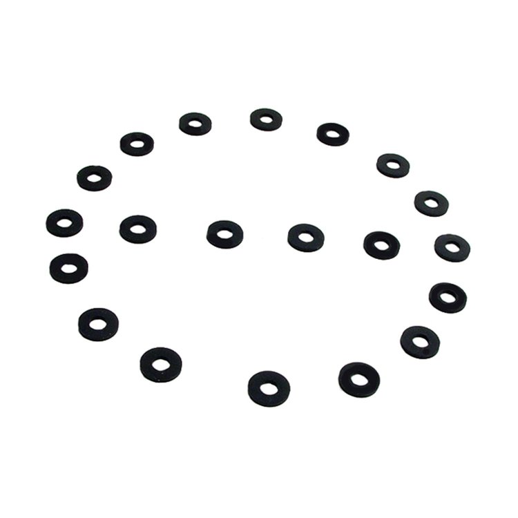 UW 14 Flat Rubber Washers, 7/32 in. I.D., 1/2 in. O.D., 1/16 in. Thick