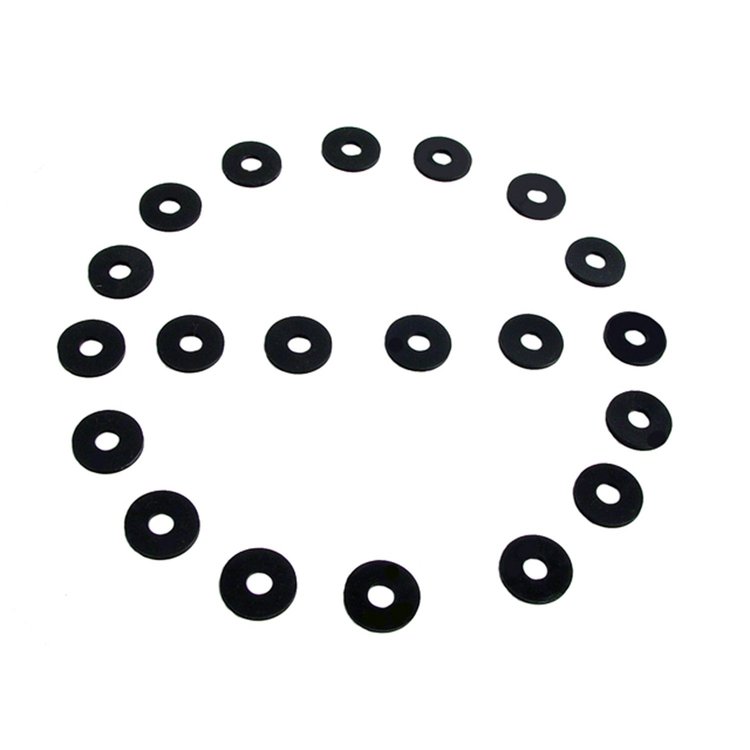 UW 15 Flat Rubber Washers, 7/32 in. I.D., 5/8 in. O.D., 1/16 in. Thick
