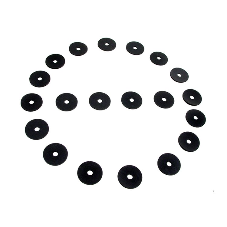 UW 17 Flat Rubber Washers, 7/32 in. I.D., 1 in. O.D., 1/16 in. Thick