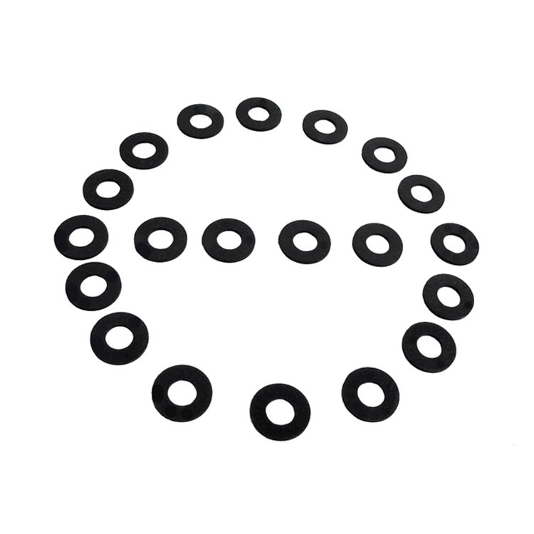 UW 19 Flat Rubber Washers, 3/8 in. I.D., 3/4 in. O.D., 1/16 in. Thick
