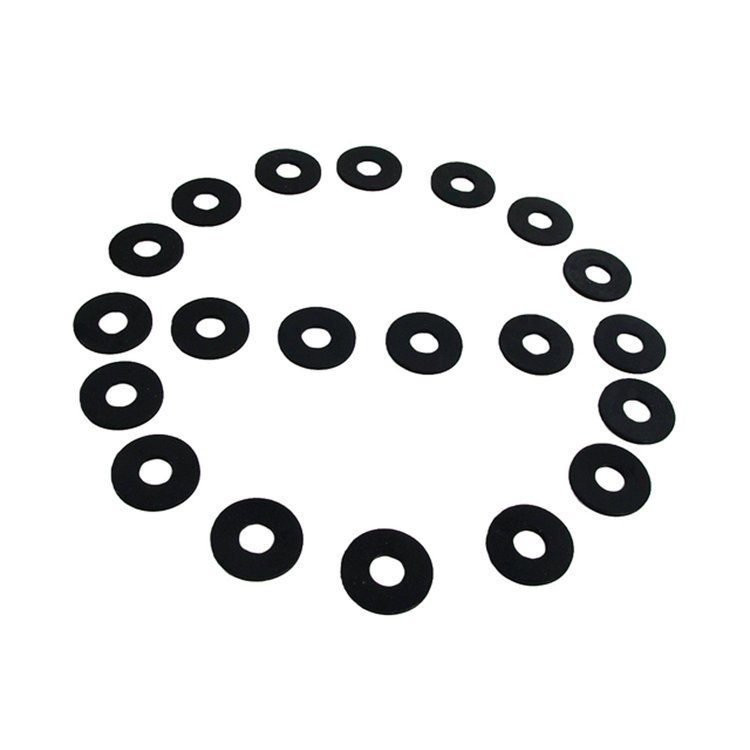 UW 20 Flat Rubber Washers, 3/8 in. I.D., 1 in. O.D., 1/16 in. Thick
