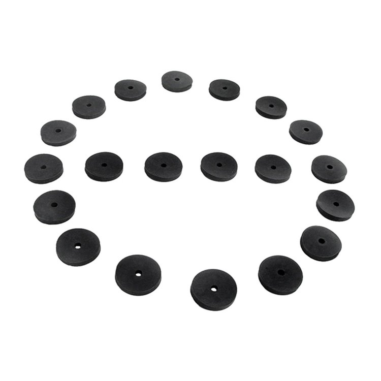UW 28 Flat Rubber Washers, 7/32 in. I.D., 3/4 in. O.D., 1/8 in. Thick