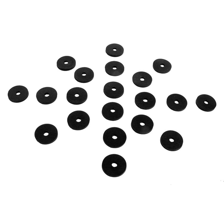 UW 29 Flat Rubber Washers, 7/32 in. I.D., 1 in. O.D., 1/8 in. Thick