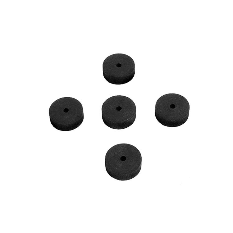 UW 36 Flat Rubber Washers, 1/8 in. I.D., 3/4 in. O.D., 1/4 in. Thick