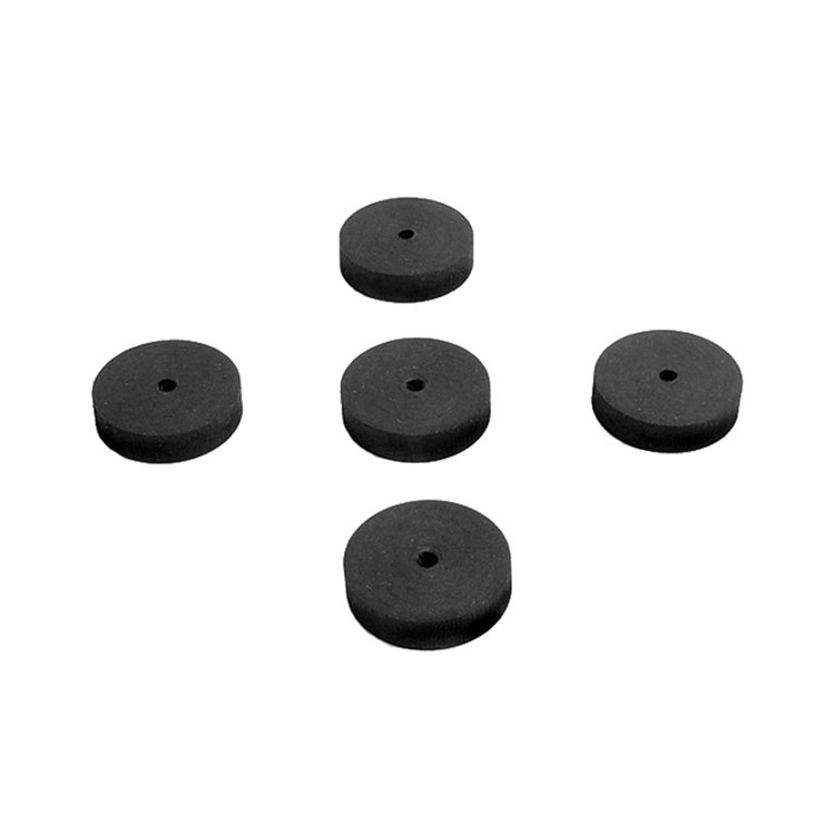 UW 37 Flat Rubber Washers, 1/8 in. I.D., 1 in. O.D., 1/4 in. Thick
