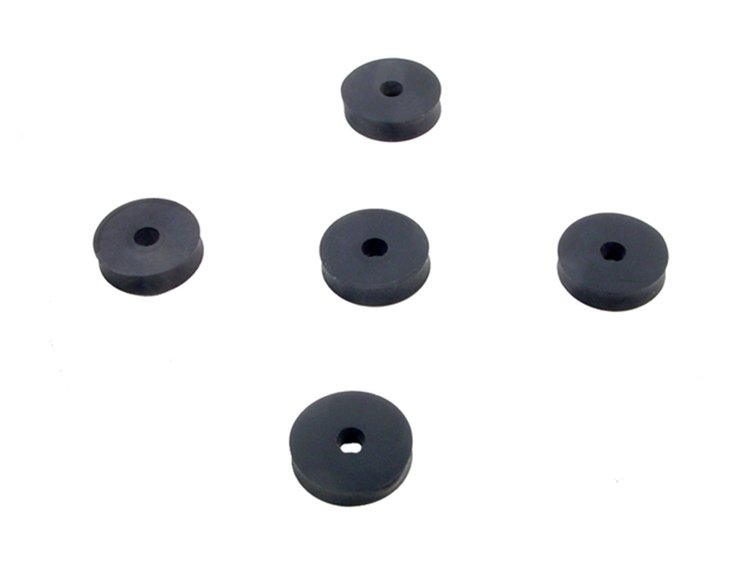 UW 41 Flat Rubber Washers, 1/4 in. I.D., 1 in. O.D., 1/4 in. Thick