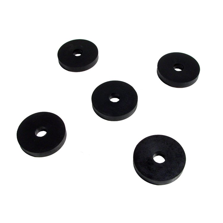 UW 45 Flat Rubber Washers, 3/8 in. I.D., 1-1/2 in. O.D., 1/4 in. Thick