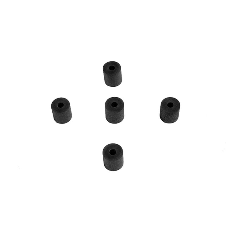 UW 46 Flat Rubber Washers, 1/8 in. I.D., 3/8 in. O.D., 3/8 in. Thick