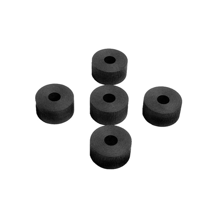 UW 52 Flat Rubber Washers, 1/4 in. I.D., 3/4 in. O.D., 3/8 in. Thick
