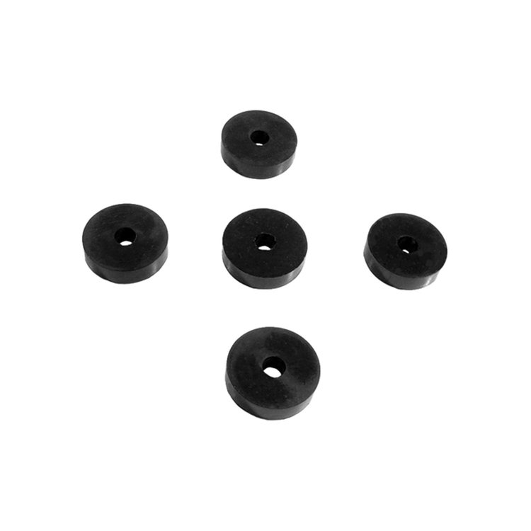 UW 57 Flat Rubber Washers, 3/8 in. I.D., 1-1/2 in. O.D., 3/8 in. Thick