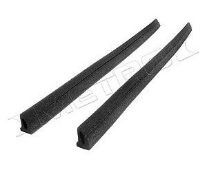 Flocked Rear Roll-Up Quarter Window Seals 1968-70 Dodge Charger, Coronet/Plymouth Belvedere, Roadrunner, Satellite