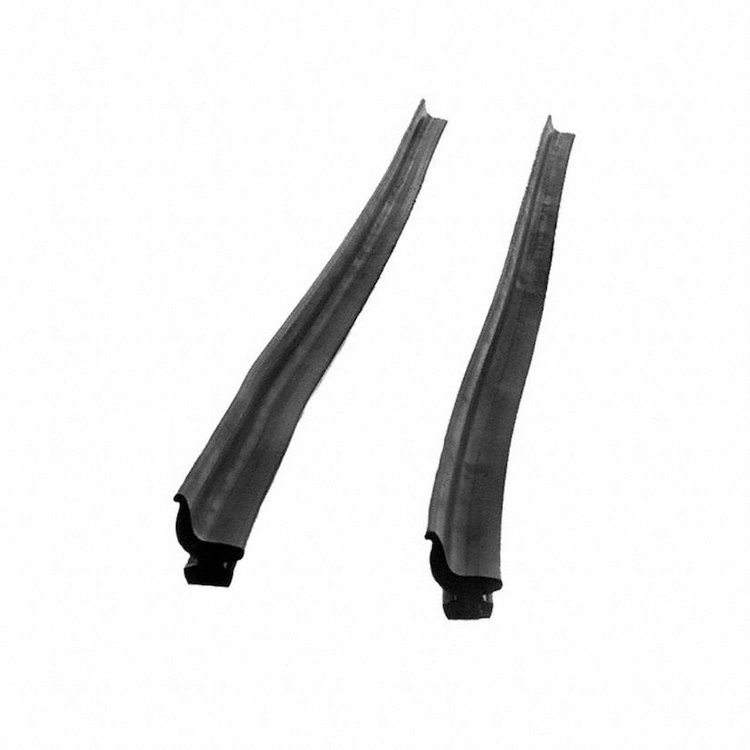 Rear roll-up Seal. Two 18 In. sections sliced into metal track. this foot with no steel insert. Pair