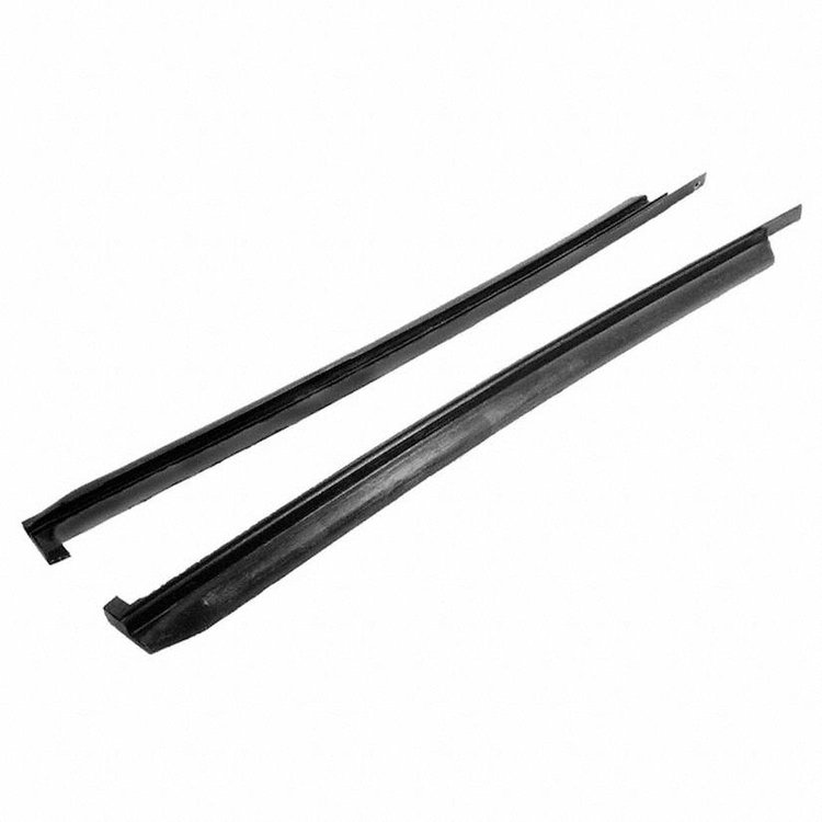 Rear Roll-up Seals for 2-Door Hardtop. Pair. REAR ROLL UP SEAL 73-76 MOPAR A BODY 2 DOOR HARDTOP PAIR
